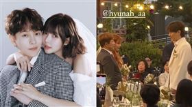 泫雅與男友龍俊亨婚禮畫面曝光。（圖／翻攝自IG＠junahupdates）