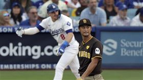 ▲達比修有被道奇2位赫南德茲擊出全壘打。（圖／美聯社／達志影像）