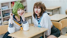 愛妃（左）、胎尼號召粉絲成人展相見歡。（圖/NightCo提供)
