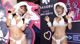 日本無罩H級巨乳網美寫真女神まっかmacca。（圖／記者趙于瑩攝影） 