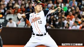 ▲中職35年季後挑戰賽G1，統一獅投手陳韻文後援1局無失分。（圖／記者劉彥池攝影）