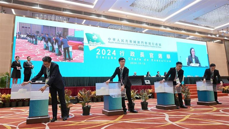 澳門特首選舉　「唯一候選人」岑浩輝當選
