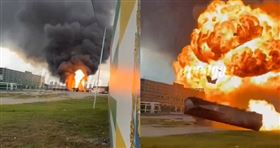 ▲車臣加油站發生爆炸釀4人死亡「2人是兒童」。（圖／翻攝自社群網站X）

