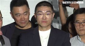 ▲基隆市長罷免案！不同意票高於同意票謝國樑到國民黨部開票現場發表感言（圖／記者陳怡潔攝影）