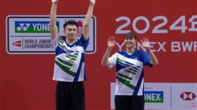 ▲羽球世青賽，混雙賴柏佑、孫亮晴奪銀牌，創下台灣最佳成績。（圖／翻攝自BWF TV）