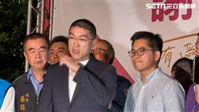 基隆市長罷免案，不同意票高於同意票，謝國樑到國民黨部開票現場發表感言。（圖／記者陳怡潔攝影）