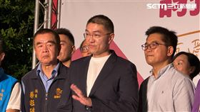 基隆市長罷免案，不同意票高於同意票，謝國樑到國民黨部開票現場發表感言。（圖／記者陳怡潔攝影）