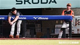 ▲中職35年季後挑戰賽G2，統一獅大比分落後，總教練林岳平臉色鐵青。（圖／記者劉彥池攝影）