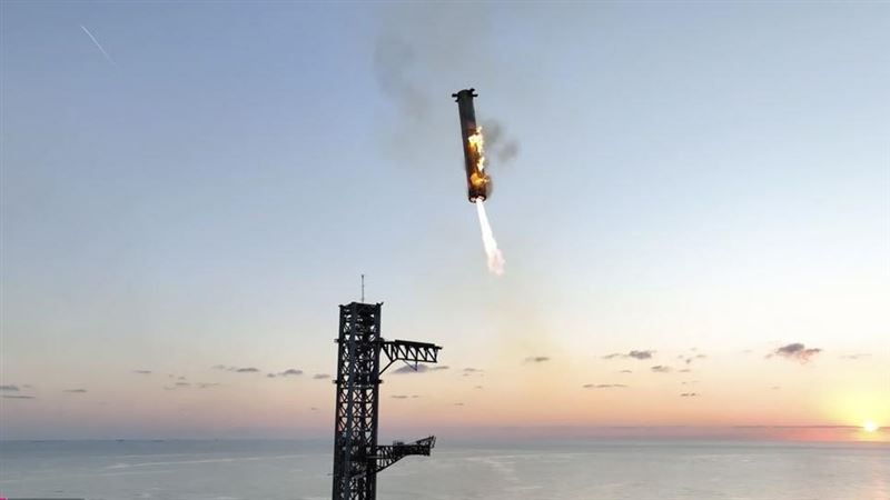 SpaceX星艦第5次試射　首「捕捉」助推器