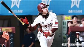 ▲中職35年季後挑戰賽G2，樂天桃猿外野手林政華。（圖／記者劉彥池攝影）