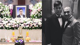 金剛曬與汪建民的黑白照難過哀弔。（圖／翻攝自金剛 IG）