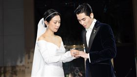 蕭敬騰婚禮小燕姐（圖／喜鵲娛樂提供）