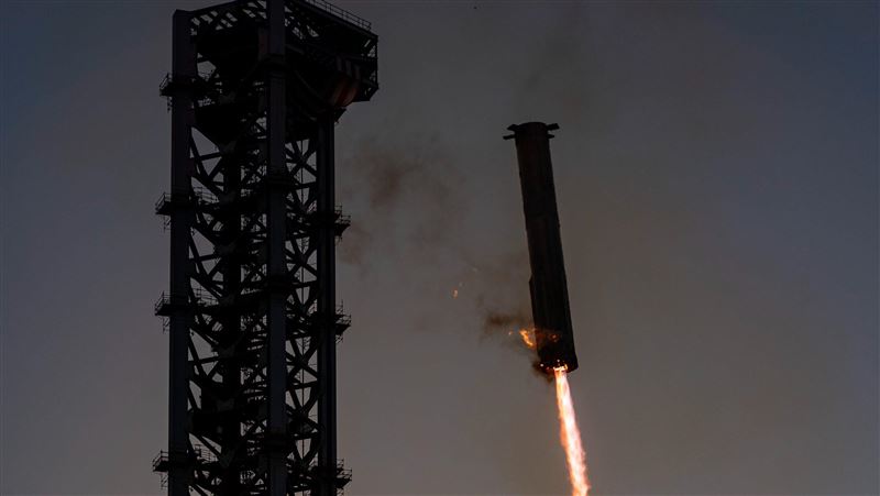 SpaceX星艦第5次試射 「筷子」成功接火箭