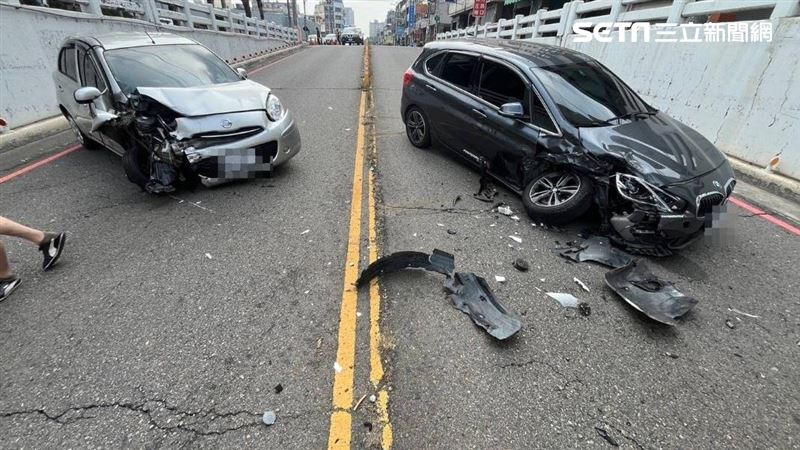台中女開車恍神衝對向車道！對撞BMW釀2傷