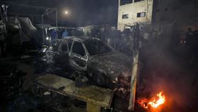 以色列轟炸加薩。（圖／美聯社／達志影像）