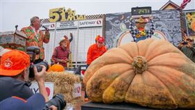首頁 / 國際
美園藝教師種出1121公斤大南瓜 連4年秤重大賽封王
2024/10/15 07:36（10/15 08:09 更新）
美國明尼蘇達州一名園藝老師14日在北加州一年一度的南瓜秤重大賽中封王。（圖取自facebook.com/halfmoonbaypumpkinweighoff）