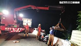 台南,官田,自撞,騎士,墜橋