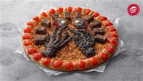 必勝客,鬼手魷魚搗蛋比薩,皮蛋,豬血糕(必勝客 提供)