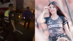 陸筱晴昨天到球場險些遭遇嚴重車禍。（圖／翻攝自sunnie_cat0111 IG）