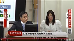 賈永婕1016立法院質詢處女秀101董事長(圖／翻攝自國會頻道)
