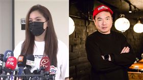 鍾沛君與老公，金曲獎得主陳布朗（左）。（圖／記者楊佩琪攝影）