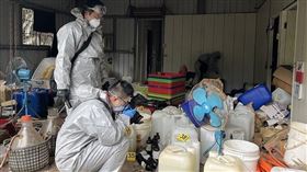 空拍機搗破中寮山區製毒廠，警抄出市價1.8億，三級毒品，喵喵，製毒師(圖／翻攝畫面)