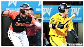 ▲統一獅邱智呈（左）近況火燙，中信兄弟陳子豪（右）本季17轟是團隊最多。（圖／記者劉彥池攝影）