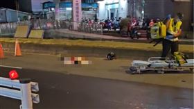 樹林機車、行人碰撞車禍。（圖／翻攝畫面）