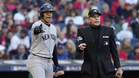 ▲索托（Juan Soto）沒在倒數8秒準備好打擊，被自動記1顆好球。（圖／美聯社／達志影像）