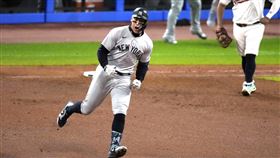 ▲賈吉（Aaron Judge）炸裂追平轟，季後賽15支全壘打追平貝比魯斯（Babe Ruth）。（圖／美聯社／達志影像）
