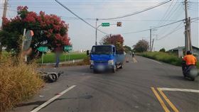 雲林,車禍,產業道路,死亡車禍,機車,小貨車（圖／翻攝畫面）