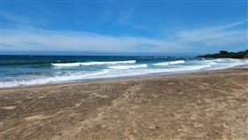 沙崙海域美麗景觀新北淡水昔稱沙崙海水浴場的海域已封閉多年，當地擁有美麗海灘景觀及豐富生態。（新北市消防局提供）中央社記者王鴻國傳真  113年6月23日