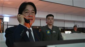 賴清德首次與飛行員空中通話（圖／總統府提供）