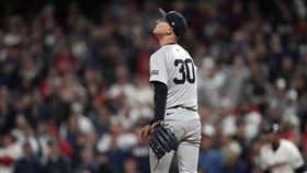 ▲洋基終結者威佛（Luke Weaver）美聯冠軍賽連2場挨轟。（圖／美聯社／達志影像）