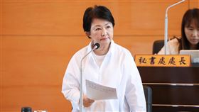 盧秀燕赴議會備詢  樂觀看待朝野協商結果114年度中央政府總預算案卡關未解，台中市長盧秀燕（圖）11日赴台中市議會備詢時表示，朝野協商中午登場，她樂觀看待中央朝野協商結果。中央社記者趙麗妍攝  113年10月11日