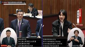 謝衣鳳質詢。（圖／翻攝國會頻道）