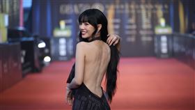 木木（林葦妮）與黃豪平搭任紅毯主持人。（圖／記者鄭孟晃、趙于瑩攝影）