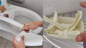 ▲男子時隔多年回老家，發現許多家具已經風化裂開。（圖／翻攝自微博）

