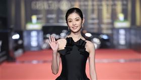 詹子萱的公主蓬蓬裙完美襯托出她的獨特氣質。（圖／記者鄭孟晃、趙于瑩攝影）