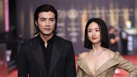 林依晨（右）與賀軍翔（圖／記者鄭孟晃、趙于瑩攝）