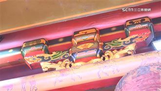 獨／宮廟追「星」！海綿寶寶藏門樑