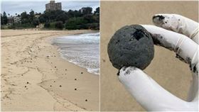 ▲雪梨海灘出現上千顆「神秘黑球」，當局緊急封鎖海灘。（圖／翻攝自Randwick City Council臉書）