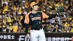 ▲中職35年台灣大賽G1，統一獅先發投手古林睿煬。（圖／記者劉彥池攝影）