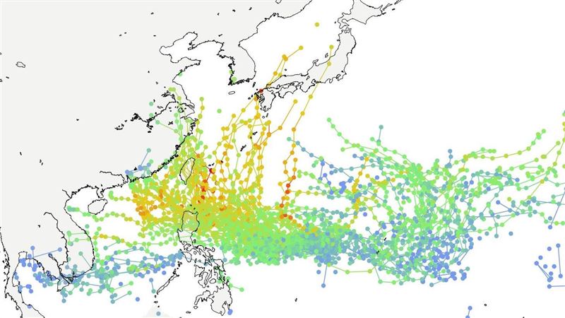 秋颱爆發？歐洲預測曝：台上空10多條路徑