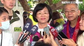 ▲ 民進黨立委蘇巧慧出席顯應祖師聖誕參拜祈福─泰山巖前受訪