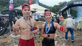 台將孫育彬(左)、謝伯韶分獲10K級賽男女子總排第一。。（圖／大會提供）