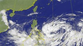 熱帶性低氣壓TD24、準潭美颱風10/21 08:40。（圖／翻攝自中央氣象署）