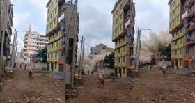 肯亞內羅畢州（Nairobi）卡哈瓦西（Kahawa West）一棟7層樓的大樓於20日上午莫名倒塌
