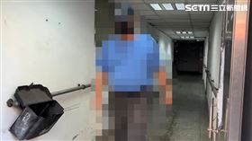 少年外祖父離開內湖交通分隊，再次強調自己並不知情。（圖／翻攝畫面）