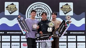 孫振(右一)首次於體育一級公開賽中站上頒獎台。（圖／澄禹行銷提供）